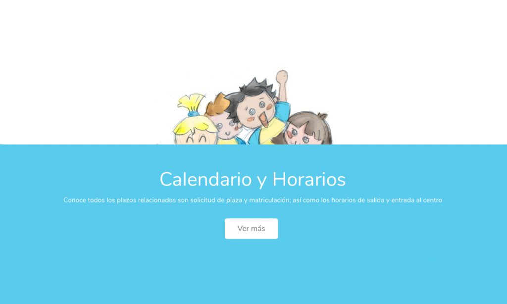 Capturas de la web de Escuela Infantil Gibralfaro - SOYTUTIPO